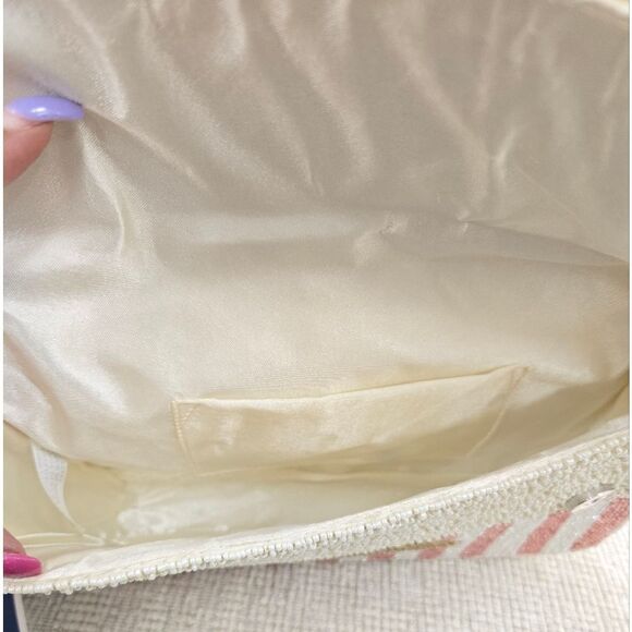 Viral Beaded Gold Starfish Striped Shoulder Bag - Picture 5 of 7